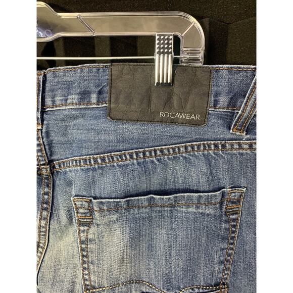 Rocawear Size 38x33 Denim Blue Jeans Original fit Vintage Y2K - Picture 3 of 4